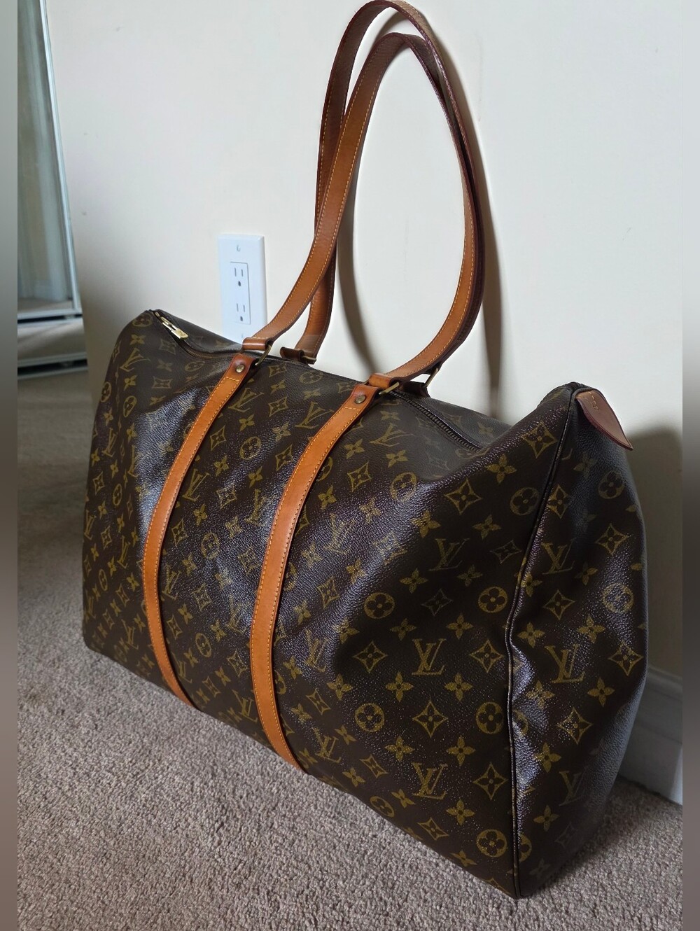 Authentic Vintage Louis Vuitton Monogram Canvas Sac Flanerie 45 Travel Bag